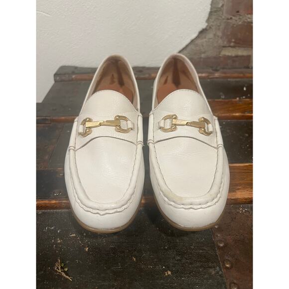 Born Women's Ardsley Preppy Loafer Leather White 8.5 Business Casual Officewear - Picture 3 of 11